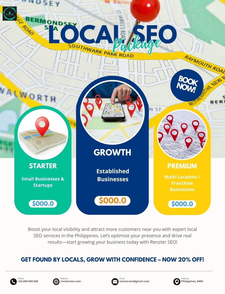 Local SEO Package in Philippines | Renzter SEO